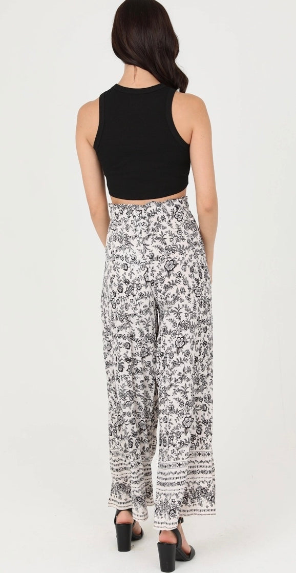 Angie Wide Leg Pant with Slits
