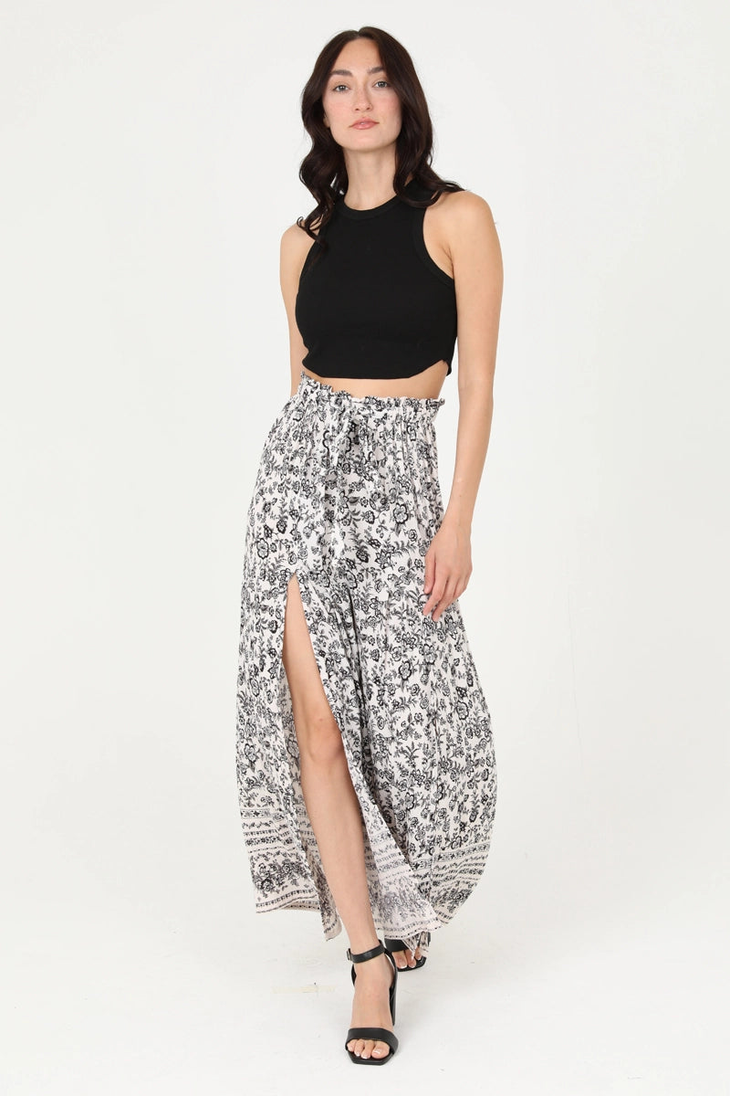 Angie Wide Leg Pant with Slits
