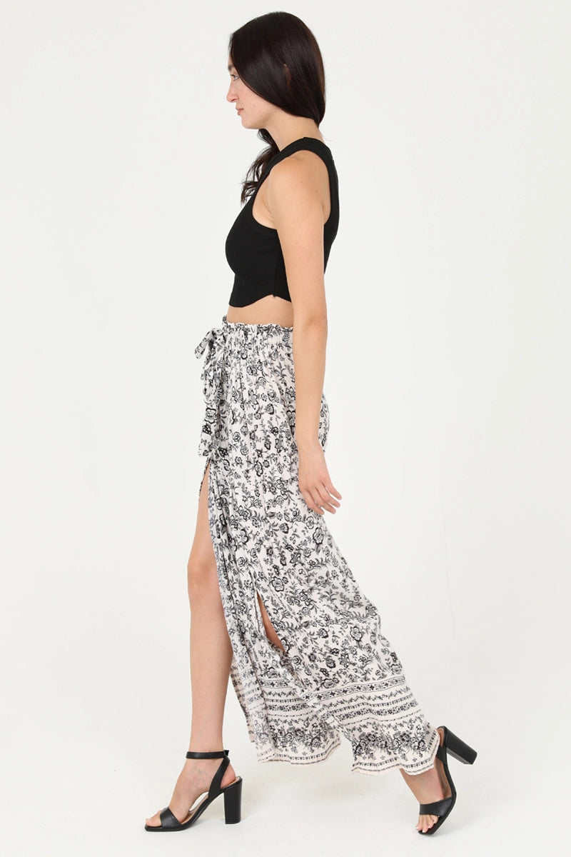 Angie Wide Leg Pant with Slits