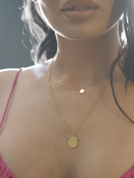 Tarot Round Starry Necklace